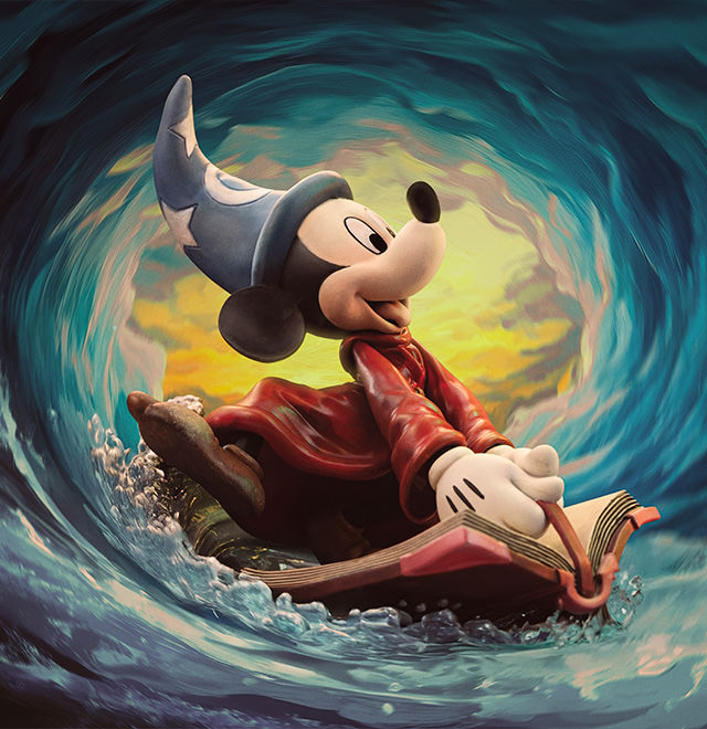 Sorcerer Mickey Deluxe (Disney) 1:10 Scale Statue by Iron Studios
