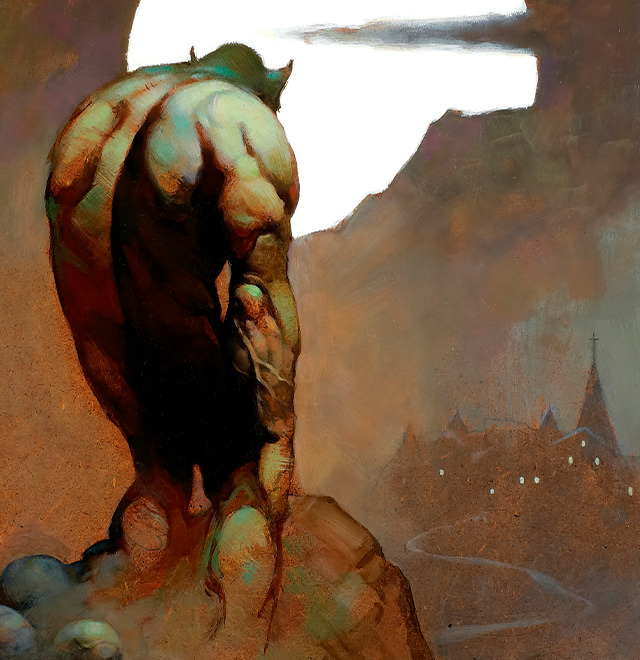 Night Stalker Art Print by Frank Frazetta
