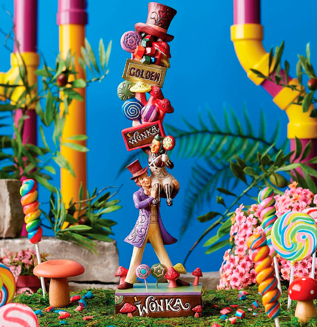 Willy Wonka with Stacked Icons Figurine by Enesco, LLC