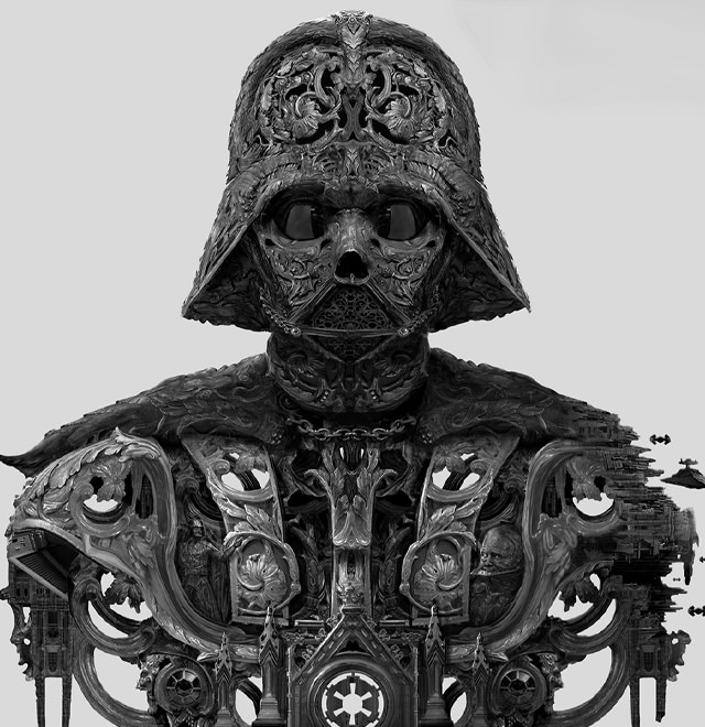 Darth Vader™ Fine Art Print by artist Nekro XIII