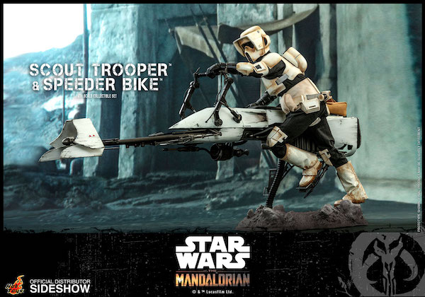 Scout Trooper and Speeder Bike Sixth Scale Figure Set by Hot Toys