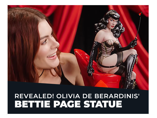 Revealed: Bettie Page Statue by Olivia