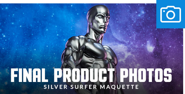 Final Product Photos of the Silver Surfer Maquette
