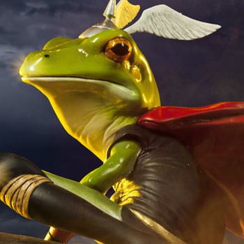 frog thor statue