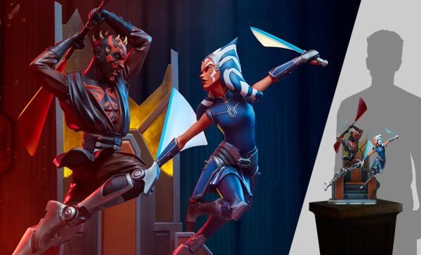 Ahsoka Tano vs Darth Maul Diorama