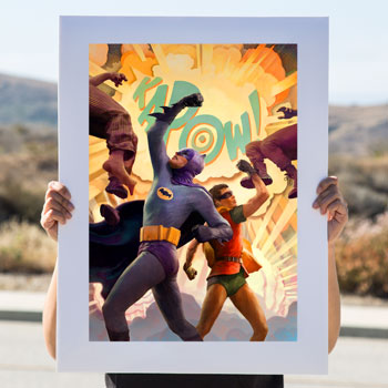 Batman Robin The Dynamic Duo Art Print