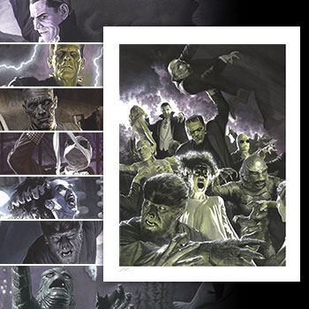 Universal Monsters Variant Set Art Print