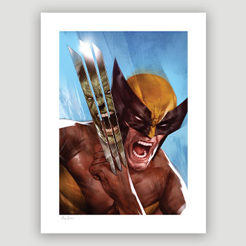 The Incredible Hulk vs Wolverine Art Print