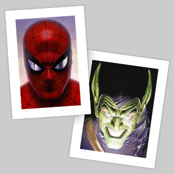 Spider-Man: Portraits of Heroism & Green Goblin: Portraits of Villainy Set Art Print
