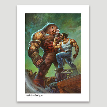 Juggernaut VS Wolverine Art Print
