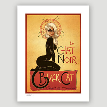 Le Chat Noir: The Black Cat Art Print