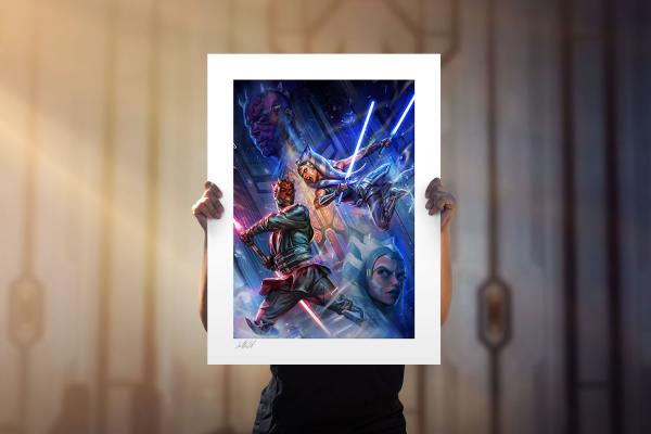 One Last Lesson: Ahsoka Tano vs Darth Maul Art Print