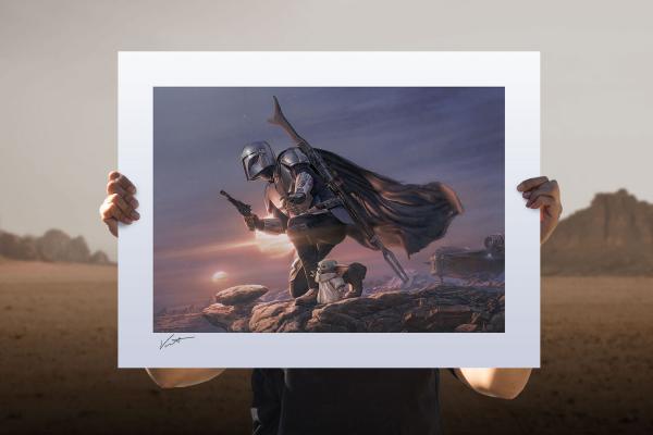 Din Djarin & Grogu: A Clan of Two Art Print