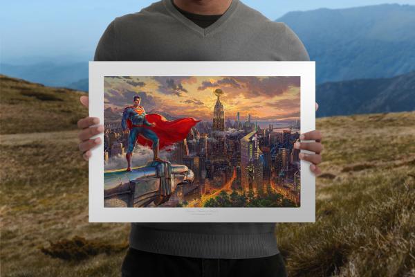Superman - Protector of Metropolis Art Print