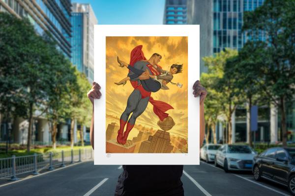 Superman & Lois Lane Art Print