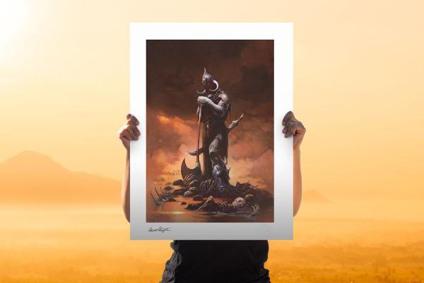 Death Dealer III (Original) Art Print