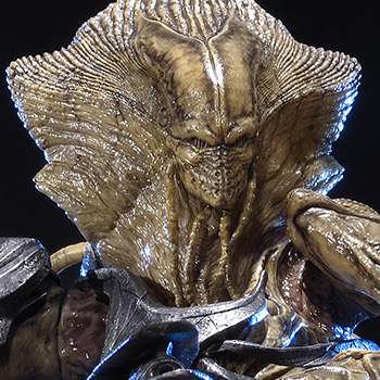 Alien Soldier Polystone Statue