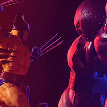 Wolverine vs Juggernaut Diorama