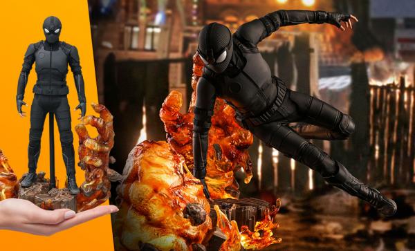 Spider-Man (Stealth Suit) Deluxe Version Sixth Scale Figure