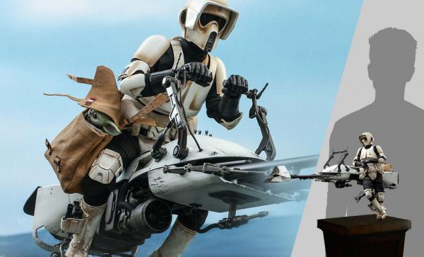 Scout Trooper and Speeder Bike Sixth Scale Figure Set