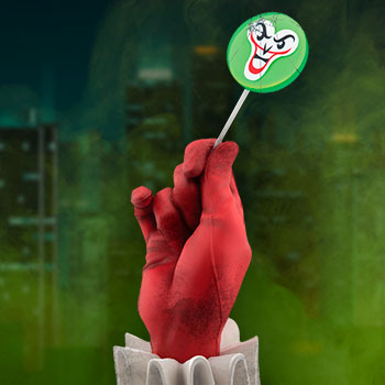 harley quinn puddin pop hand statue