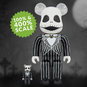  Be@rbrick Jack Skellington (2021) 100% & 400% Collectible