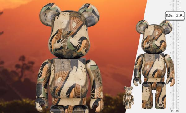 Be@rbrick Toshusai Sharaku 100% and 400% Set Bearbrick