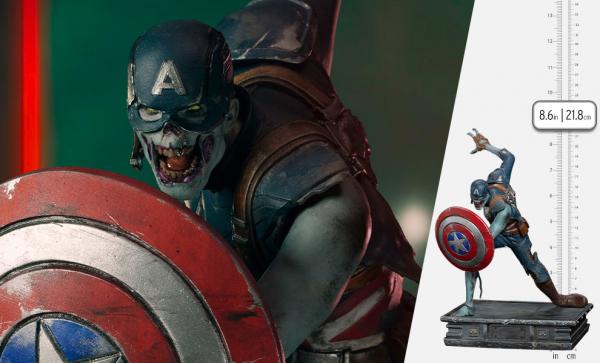 Zombie Captain America 1:10 Scale Statue