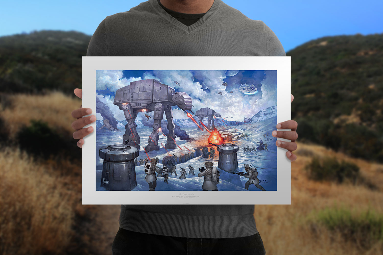 The Battle of Hoth Art Print