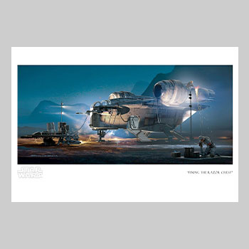 Fixing the Razor Crest Art Print