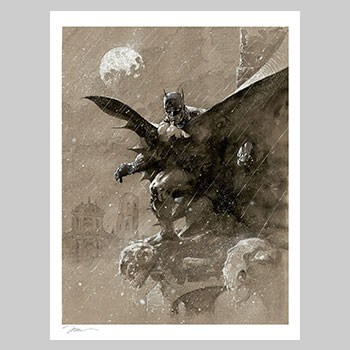 Batman Over San Prospero Art Print