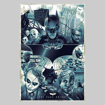 The Dark Knight Foil Variant Art Print