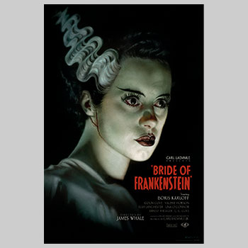 The Bride of Frankenstein Art Print