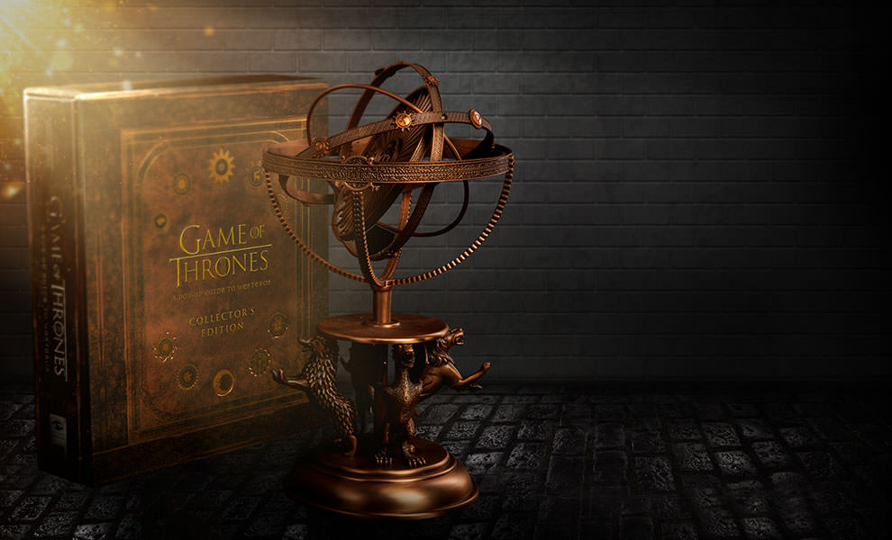 Game of Thrones Astrolabe with Game of Thrones A Pop-Up Guide to Westeros Collectors Edition Book