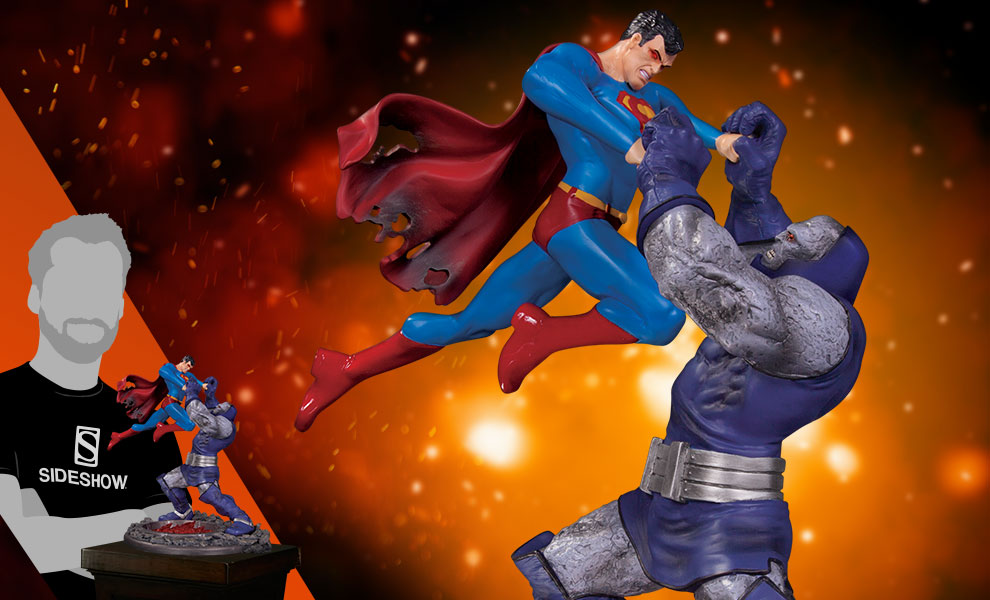 DC Comics Statue Superman vs Darkseid Statue Second Edition Collectible Figure 