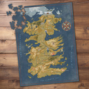 Game of Thrones: Cersei Lannister Westeros Map Puzzle
