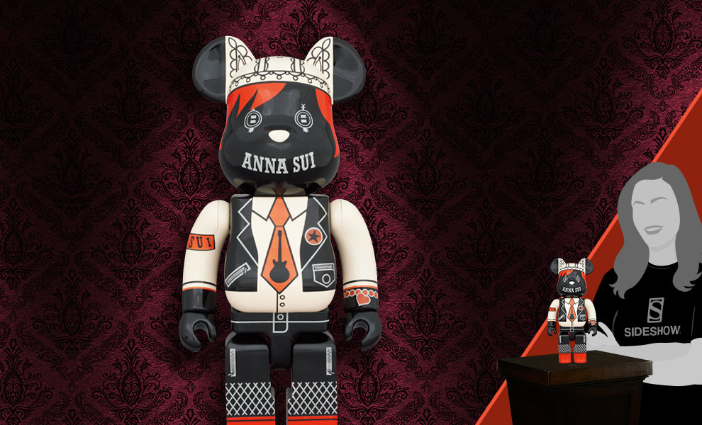 Be@rbrick Anna Sui Red & Beige 400% Bearbrick