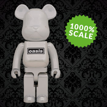 Be@rbrick Oasis White Chrome 1000% Collectible Figure by Medicom 