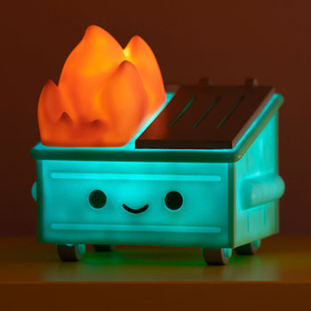 Lil Dumpster Fire Night Light Collectible Lamp