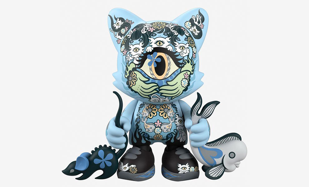 Azure Ailurophile SuperJanky Designer Collectible Toy