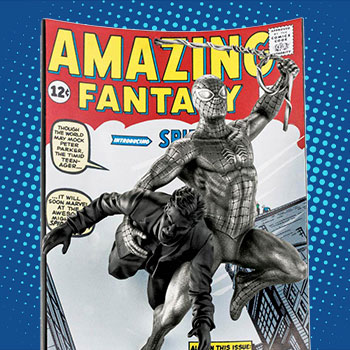 Spider-Man Amazing Fantasy #15 (Satin) Pewter Collectible