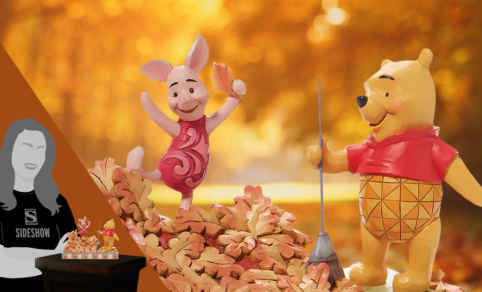 Pooh and Piglet Fall Figurine