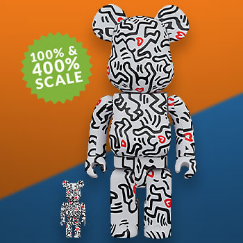 Be@rbrick Keith Haring #5 100% and 400% Collectible Set by Medicom 