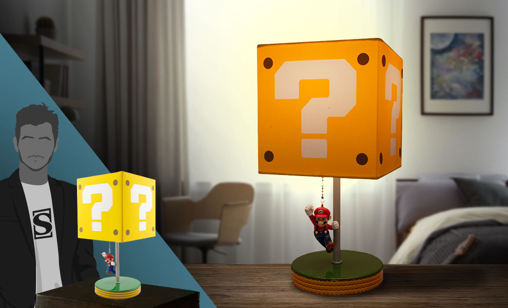 Super Mario Question Block Lamp Collectible Lamp