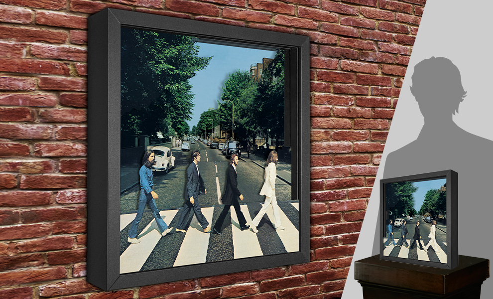 The Beatles Abbey Road Shadow box art