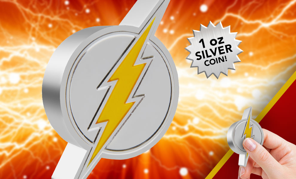 The Flash Emblem 1oz Silver Coin Silver Collectible
