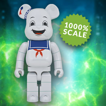 Be@rbrick Stay Puft Marshmallow Man (White Chrome Version) 1000 