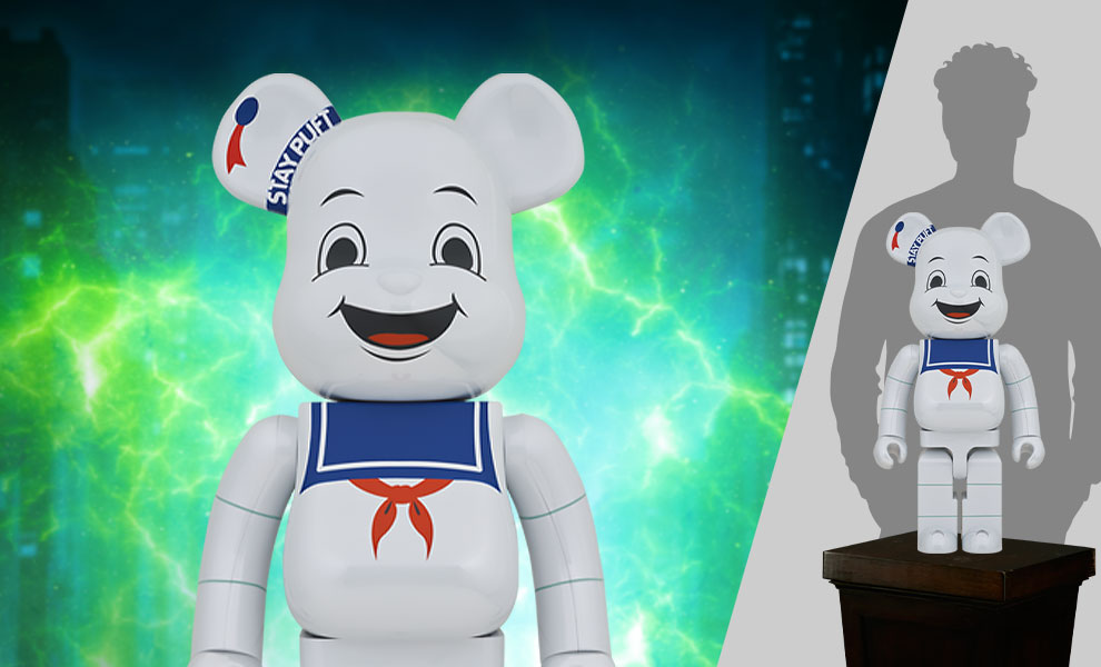 Be@rbrick Stay Puft Marshmallow Man (White Chrome Version) 1000 