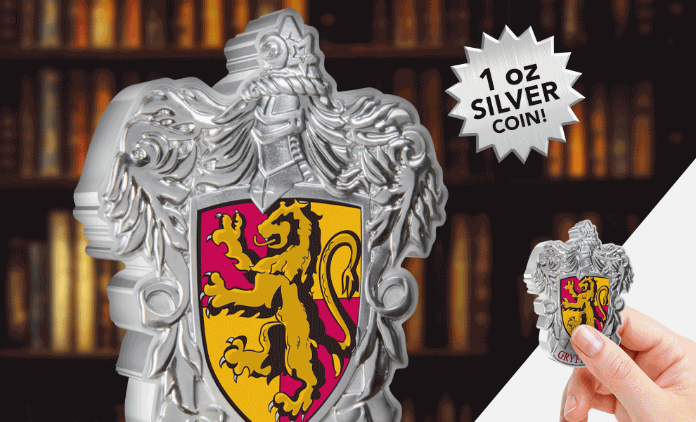 Gryffindor Crest 1oz Silver Coin Silver Collectible