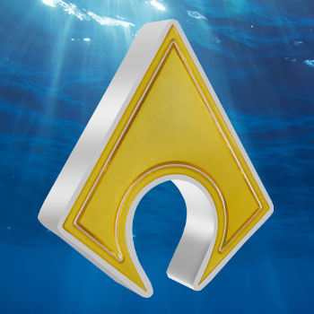 Aquaman Emblem 1oz Silver Coin Silver Collectible